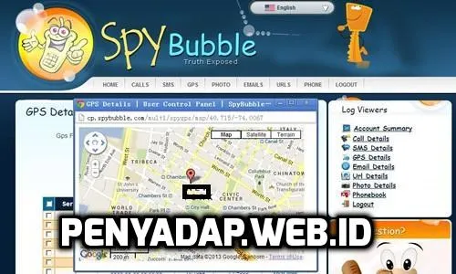Lacak lokasi GPS SpyBubble - Spybubble